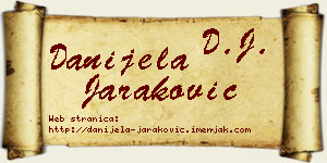 Danijela Jaraković vizit kartica